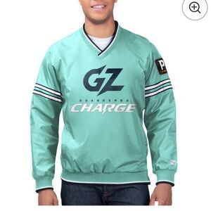 Starter Guangzhou Charge Teal Overwatch League GameDay Trainer Pullover Jacket S